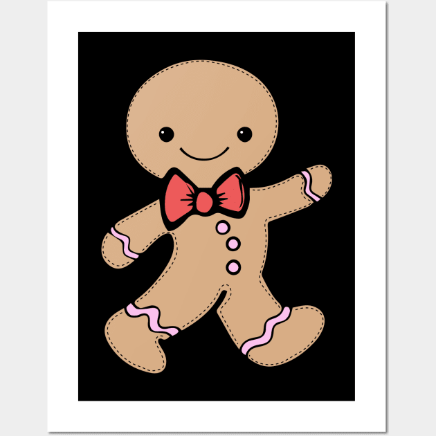 Gingerbread Man Fiesta Wall Art by sanantaretro